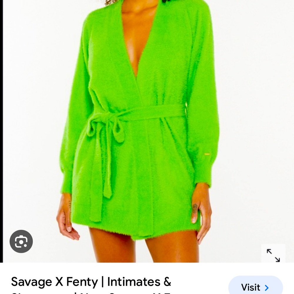 Fenty Robe Kelly green